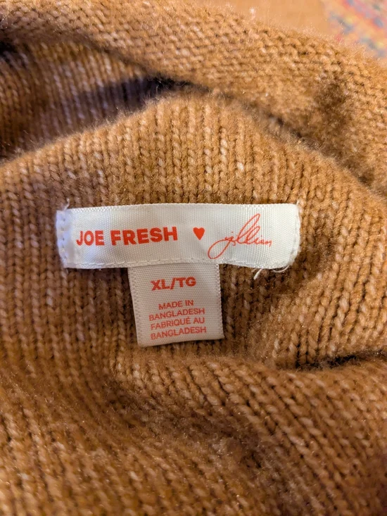 Joe Fresh Cozy Cowl-Neck Tunic Sweater in Camel - Picture 3 of 4